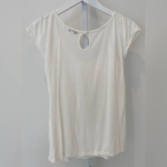 PANIZ IVORY TEE- SHIRT TOP SIZE XS NWOTS! - Picture 7 of 13